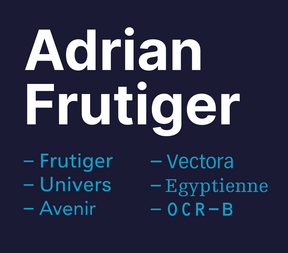 Große Typografen: Adrian Frutiger